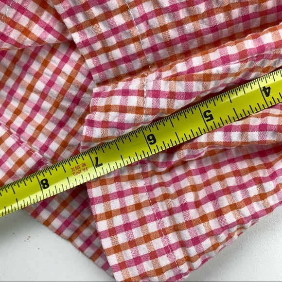 LANDS' End Red White Searsucker Shorts - Picture 9 of 10